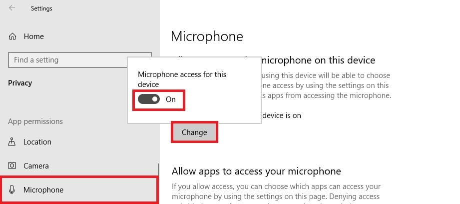 mirosoft windows 10 microphone driver